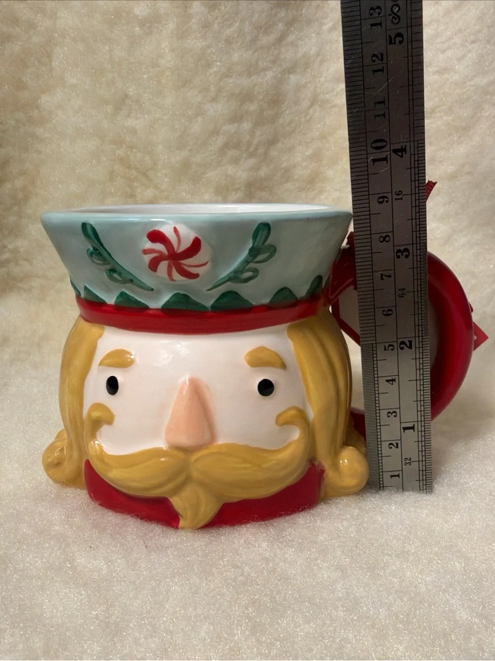 Sur la Table Red and Gold Nutcracker Holiday Mug